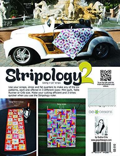 GE Designs G.E. Designs Stripology 2 Softcover Quilt Strip Pattern Book - Image 2
